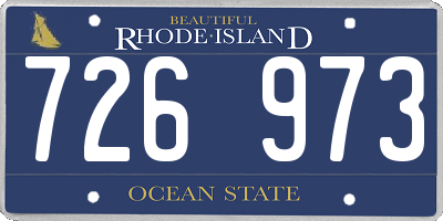 RI license plate 726973