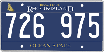 RI license plate 726975