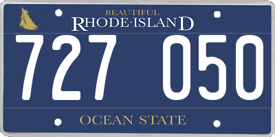 RI license plate 727050