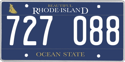 RI license plate 727088