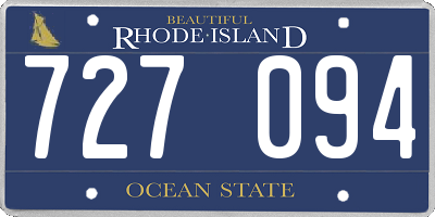 RI license plate 727094