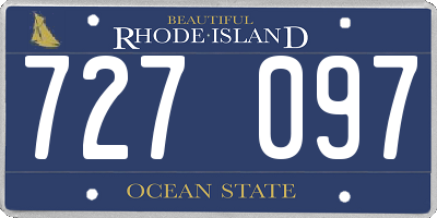 RI license plate 727097