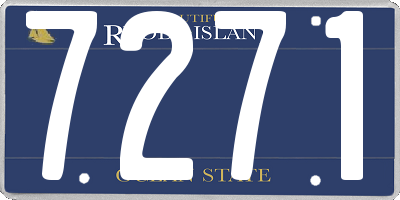 RI license plate 7271