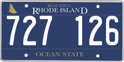 RI license plate 727126