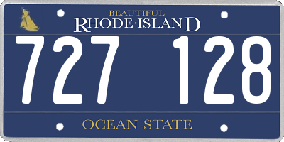 RI license plate 727128