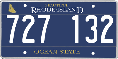RI license plate 727132