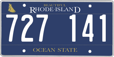 RI license plate 727141