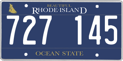 RI license plate 727145