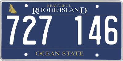 RI license plate 727146