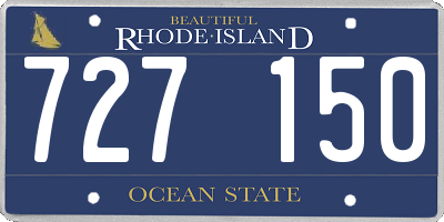 RI license plate 727150
