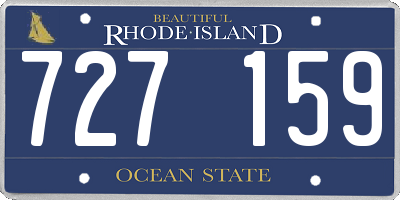 RI license plate 727159