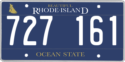 RI license plate 727161