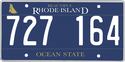 RI license plate 727164