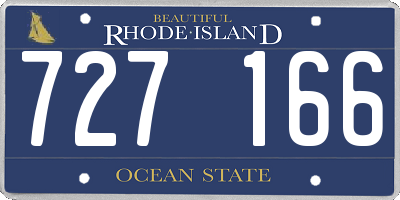RI license plate 727166