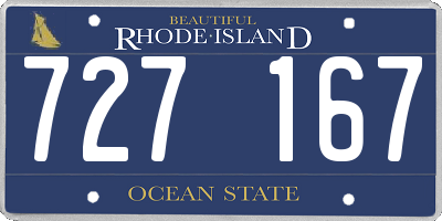 RI license plate 727167