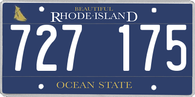 RI license plate 727175