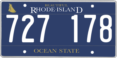 RI license plate 727178