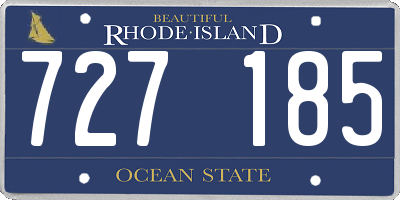 RI license plate 727185