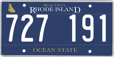 RI license plate 727191