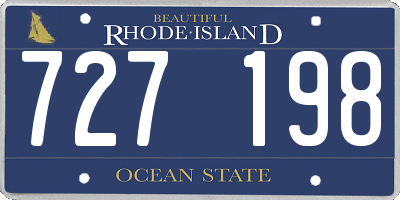 RI license plate 727198