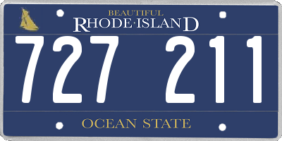 RI license plate 727211