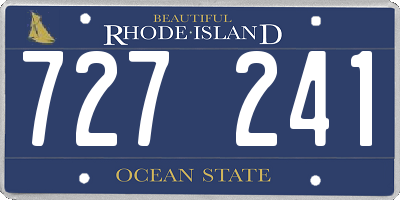 RI license plate 727241