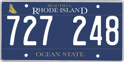 RI license plate 727248