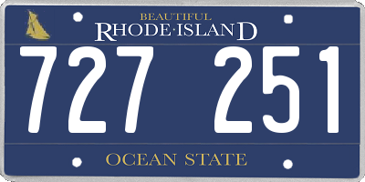 RI license plate 727251