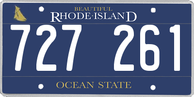 RI license plate 727261