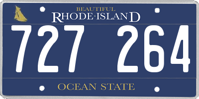 RI license plate 727264