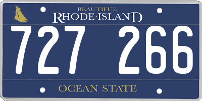 RI license plate 727266