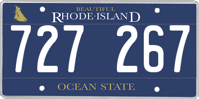 RI license plate 727267