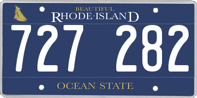 RI license plate 727282