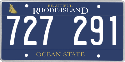 RI license plate 727291