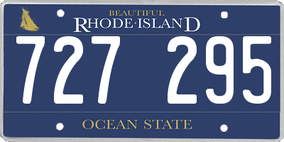 RI license plate 727295