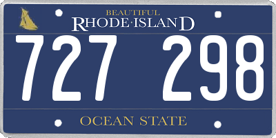 RI license plate 727298