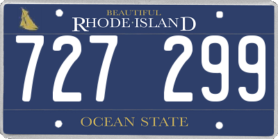 RI license plate 727299