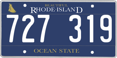 RI license plate 727319