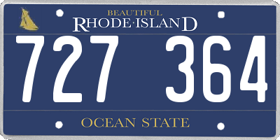 RI license plate 727364