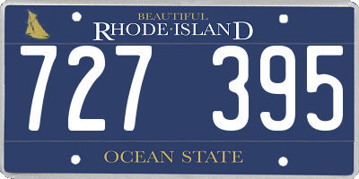 RI license plate 727395