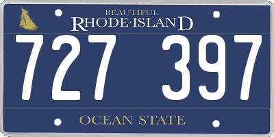 RI license plate 727397