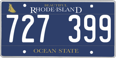 RI license plate 727399
