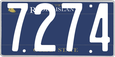 RI license plate 7274