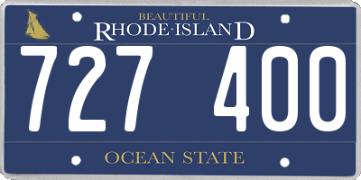 RI license plate 727400