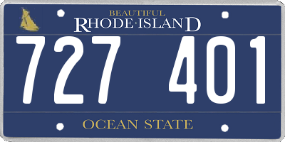 RI license plate 727401