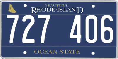 RI license plate 727406