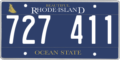RI license plate 727411