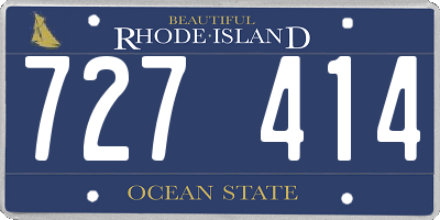RI license plate 727414