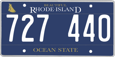 RI license plate 727440