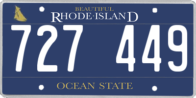 RI license plate 727449